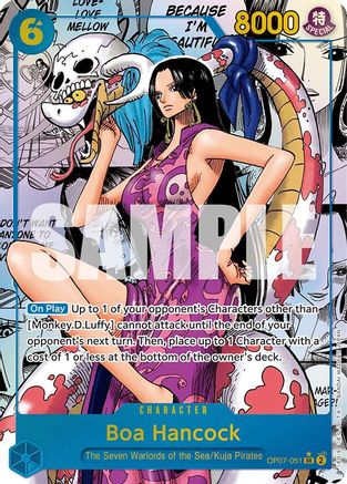 Boa Hancock (051) (Parallel) (Manga) (OP07-051) [500 Years in the Future] Foil - Deck Out Gaming