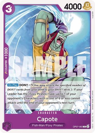 Capote (OP07-063) [500 Years in the Future] - Deck Out Gaming