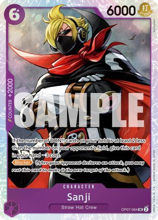 Sanji (OP07-064) [500 Years in the Future] Foil - Deck Out Gaming