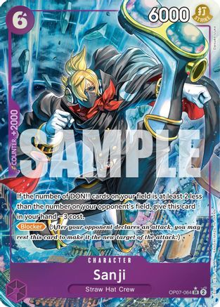 Sanji (Parallel) (OP07-064) [500 Years in the Future] Foil - Deck Out Gaming