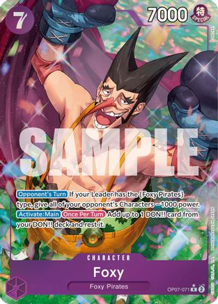 Foxy (071) (Parallel) (OP07-071) [500 Years in the Future] Foil - Deck Out Gaming