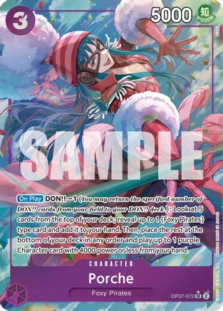 Porche (Parallel) (OP07-072) [500 Years in the Future] Foil - Deck Out Gaming