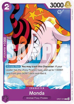 Monda (OP07-074) [500 Years in the Future] - Deck Out Gaming