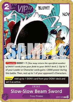 Slow-Slow Beam Sword (OP07-076) [500 Years in the Future] - Deck Out Gaming