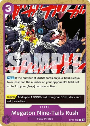 Megaton Nine-Tails Rush (OP07-078) [500 Years in the Future] - Deck Out Gaming