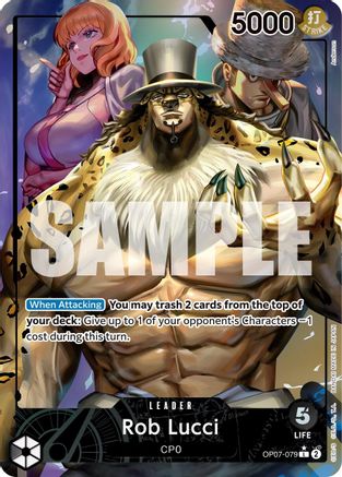 Rob Lucci (079) (Parallel) (OP07-079) [500 Years in the Future] Foil