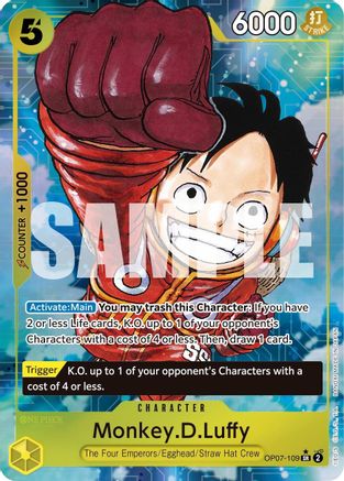 Monkey.D.Luffy (109) (Parallel) (OP07-109) [500 Years in the Future] Foil - Deck Out Gaming