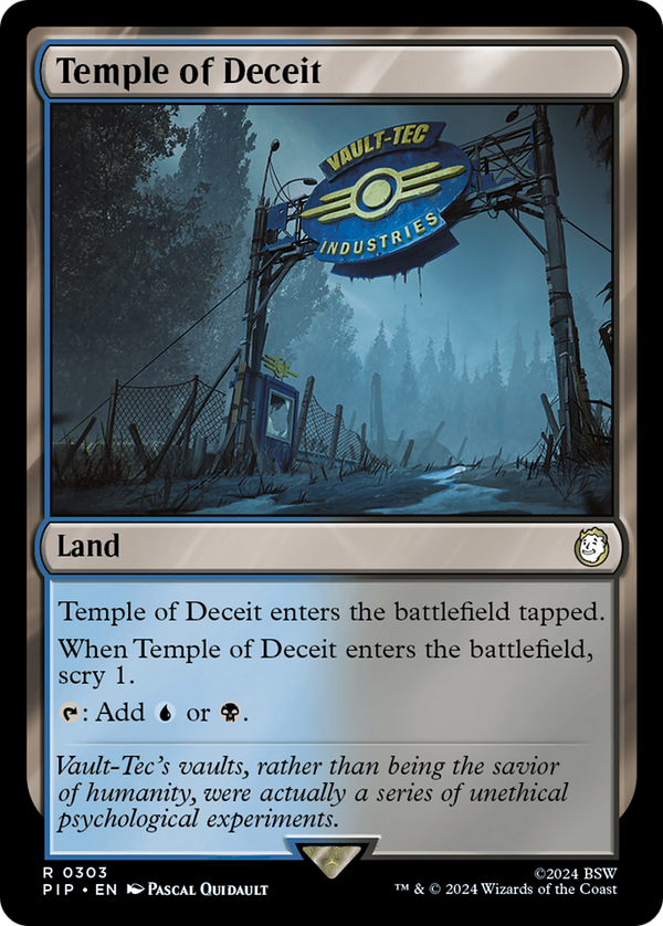 Temple of Deceit (303) [Fallout] foil - Deck Out Gaming
