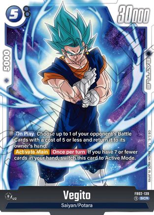 Vegito - FB02-139 (FB02-139) [Blazing Aura] Foil - Deck Out Gaming