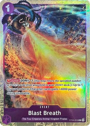 Blast Breath (Premium Card Collection -Best Selection Vol. 1-) (ST04-016) [One Piece Promotion Cards] Foil