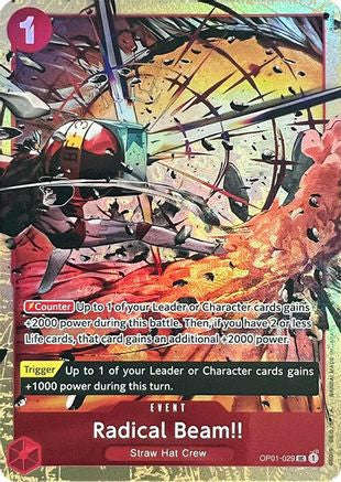 Radical Beam!! (Premium Card Collection -Best Selection Vol. 1-) (OP01-029) [One Piece Promotion Cards] Foil - Deck Out Gaming