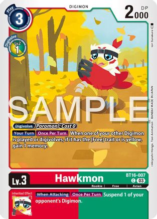 Hawkmon (BT16-007) [Beginning Observer] - Deck Out Gaming