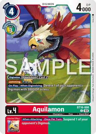 Aquilamon (BT16-008) [Beginning Observer] - Deck Out Gaming