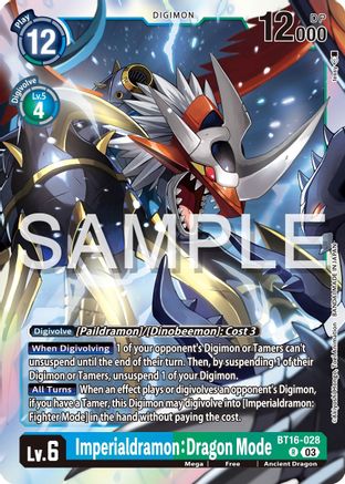 Imperialdramon: Dragon Mode (BT16-028) [Beginning Observer] Foil - Deck Out Gaming