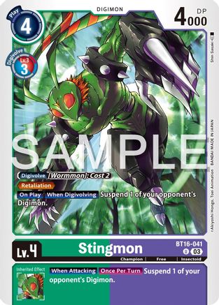 Stingmon (BT16-041) [Beginning Observer] - Deck Out Gaming