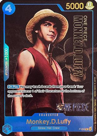 Monkey.D.Luffy (055) (Premium Card Collection -Live Action Edition-) (P-055) [One Piece Promotion Cards] Foil - Deck Out Gaming