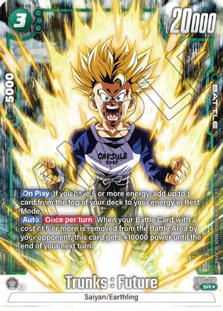 Trunks : Future - FB02-091 (Alternate Art) (FB02-091) [Blazing Aura] Foil - Deck Out Gaming