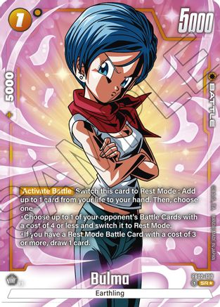 Bulma - FB02-130 (Alternate Art) (FB02-130) [Blazing Aura] Foil - Deck Out Gaming