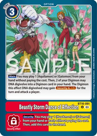 Beastly Storm Dance of Affection (BT16-091) [Beginning Observer] - Deck Out Gaming