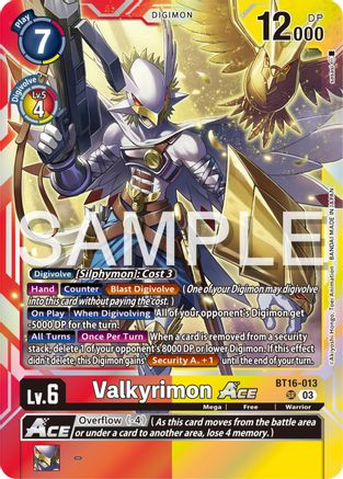 Valkyrimon ACE (BT16-013) [Beginning Observer] Foil - Deck Out Gaming