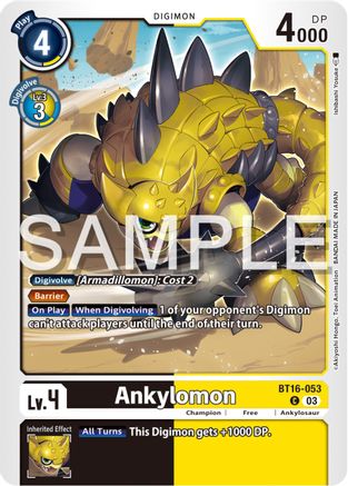 Ankylomon (BT16-053) [Beginning Observer] - Deck Out Gaming