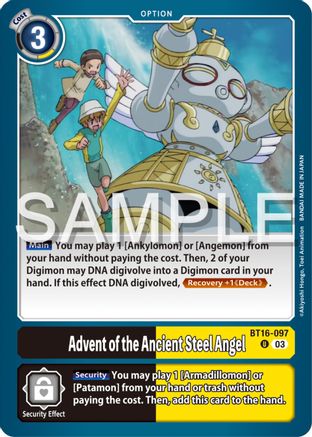 Advent of the Ancient Steel Angel (BT16-097) [Beginning Observer]