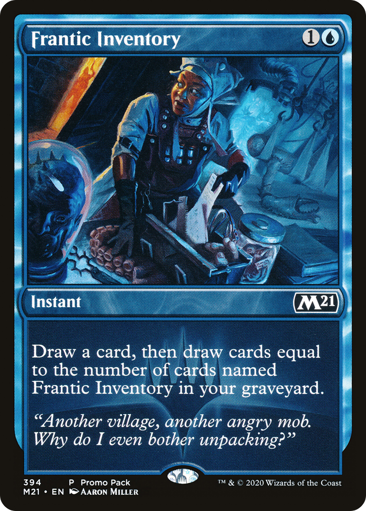 Frantic Inventory (394) [Core Set 2021] foil - Deck Out Gaming