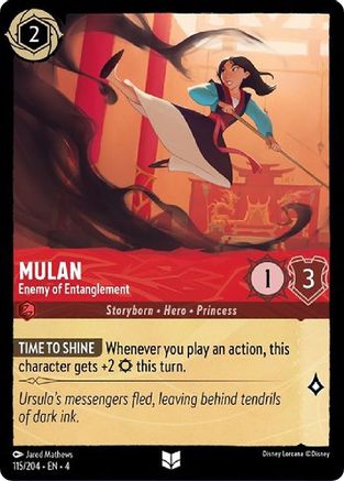 Mulan - Enemy of Entanglement (115/204) [Ursulas Return] - Deck Out Gaming