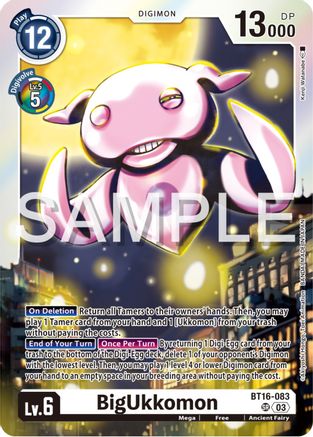 BigUkkomon (BT16-083) [Beginning Observer] Foil - Deck Out Gaming