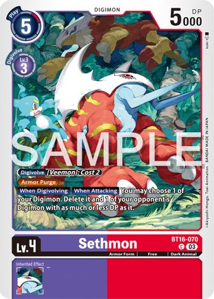 Sethmon (BT16-070) [Beginning Observer] - Deck Out Gaming