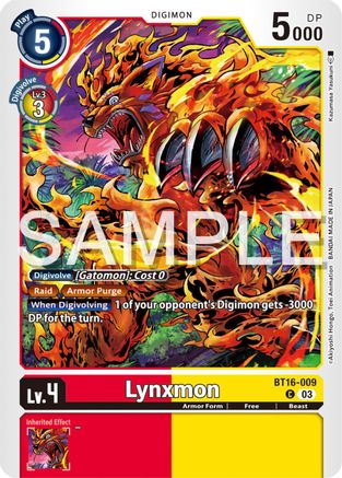 Lynxmon (BT16-009) [Beginning Observer] - Deck Out Gaming