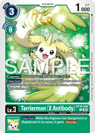 Terriermon (X Antibody) (BT16-038) [Beginning Observer] - Deck Out Gaming