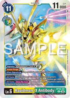 Rapidmon (X Antibody) (BT16-101) [Beginning Observer] Foil - Deck Out Gaming
