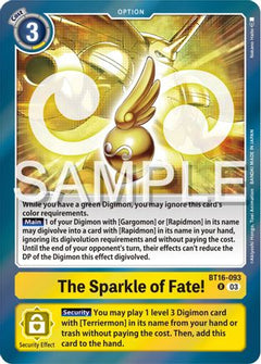 The Sparkle of Fate! (BT16-093) [Beginning Observer] Foil - Deck Out Gaming