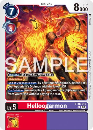 Helloogarmon (BT16-010) [Beginning Observer] - Deck Out Gaming