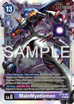 MaloMyotismon (BT16-081) [Beginning Observer] Foil - Deck Out Gaming