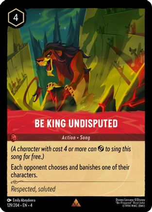 Be King Undisputed (129/204) [Ursulas Return] Cold Foil - Deck Out Gaming