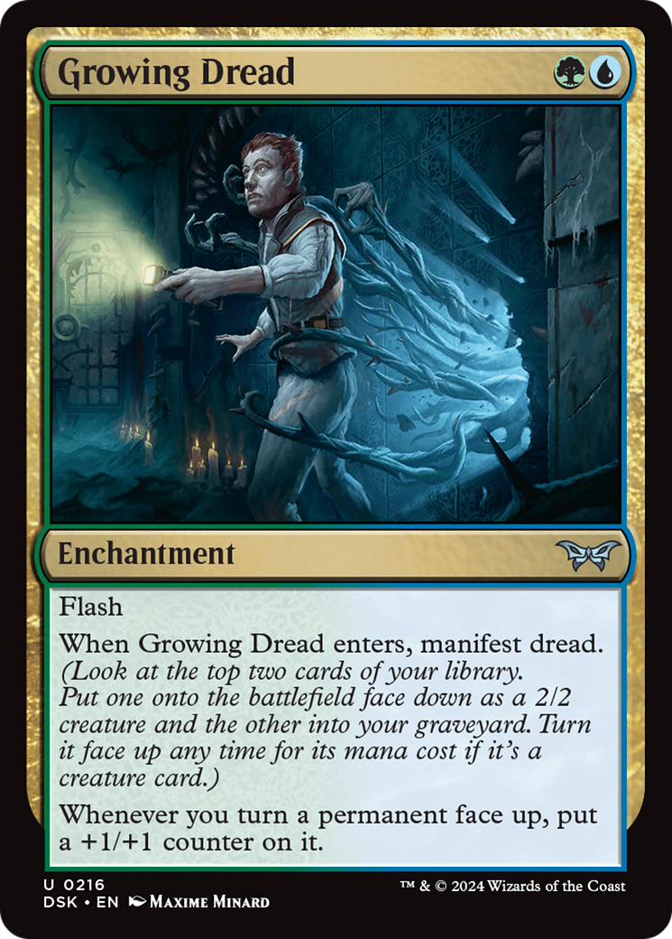 Growing Dread (216) [Duskmourn: House of Horror] foil - Deck Out Gaming