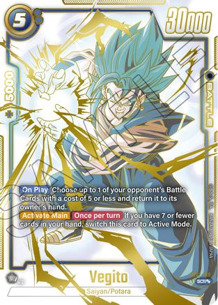 Vegito - FB02-139 (Super Alternate Art) (FB02-139) [Blazing Aura] Foil - Deck Out Gaming