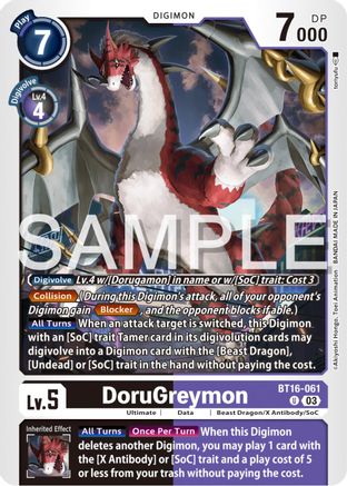 DoruGreymon (BT16-061) [Beginning Observer] - Deck Out Gaming