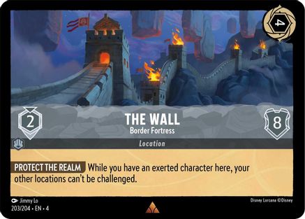 The Wall - Border Fortress (203/204) [Ursulas Return] Cold Foil - Deck Out Gaming