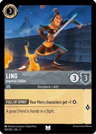 Ling - Imperial Soldier (183/204) [Ursulas Return] - Deck Out Gaming