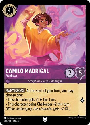 Camilo Madrigal - Prankster (40/204) [Ursulas Return] Cold Foil - Deck Out Gaming