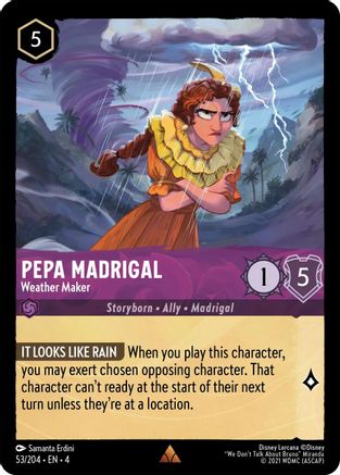 Pepa Madrigal - Weather Maker (53/204) [Ursulas Return] - Deck Out Gaming