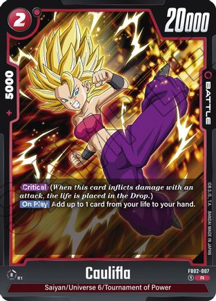 Caulifla - FB02-007 (FB02-007) [Blazing Aura] Foil - Deck Out Gaming