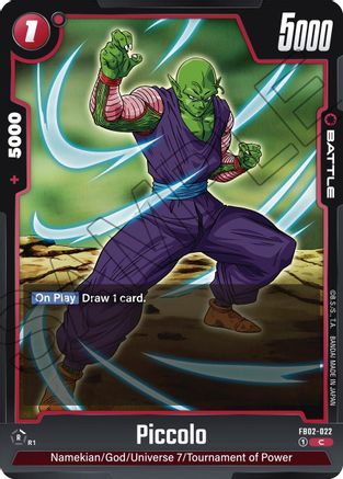 Piccolo - FB02-022 (FB02-022) [Blazing Aura] - Deck Out Gaming