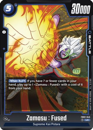 Zamasu : Fused - FB02-045 (FB02-045) [Blazing Aura] - Deck Out Gaming