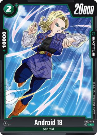 Android 18 - FB02-078 (FB02-078) [Blazing Aura] - Deck Out Gaming