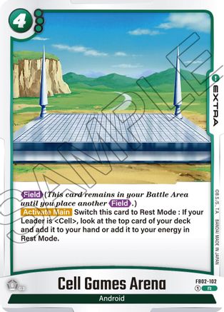 Cell Games Arena (FB02-102) [Blazing Aura] Foil - Deck Out Gaming