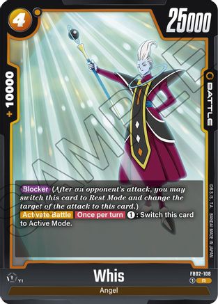 Whis - FB02-106 (FB02-106) [Blazing Aura] Foil - Deck Out Gaming